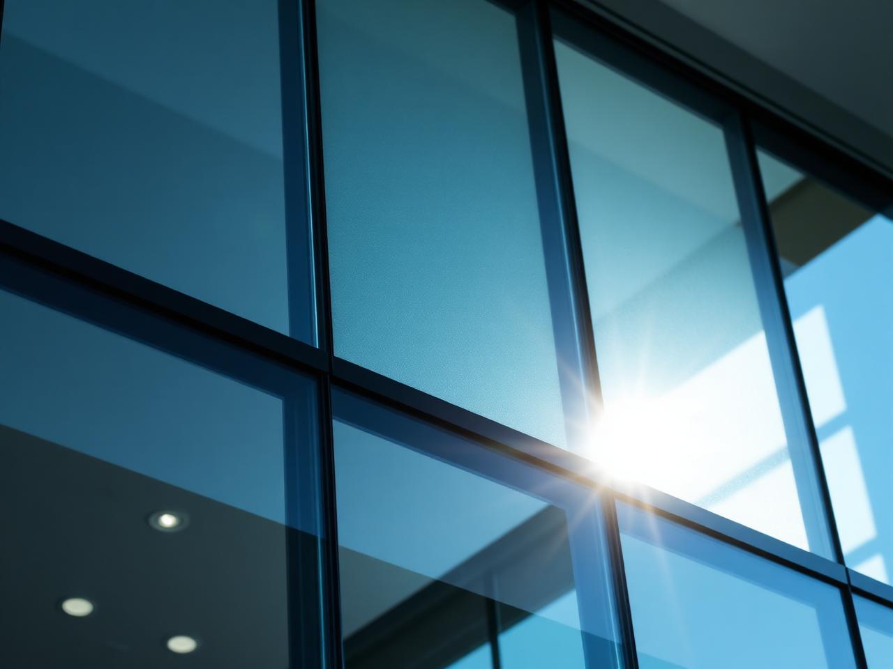 Ventana con lámina de control solar instalada